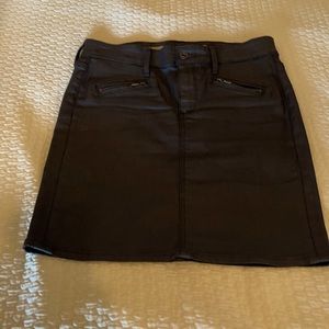 EUC black denim mini skirt. Size 27